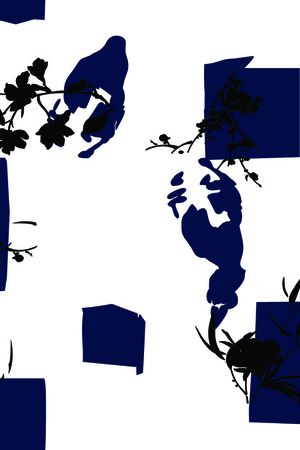 几何花卉印花华亿平台图片