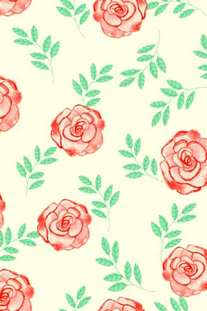 手绘花卉印花华亿平台图片