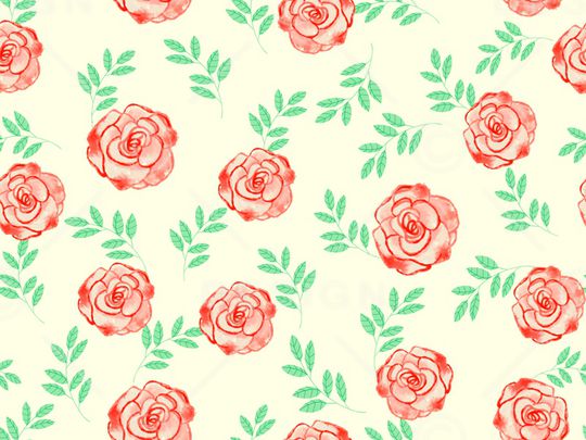 手绘花卉印花华亿平台图片