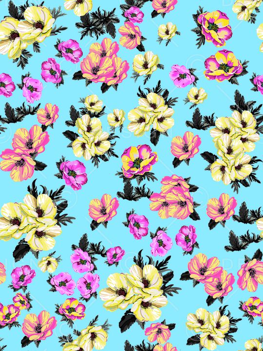 连衣裙印花华亿平台图片