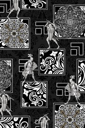 几何男装印花华亿平台图片