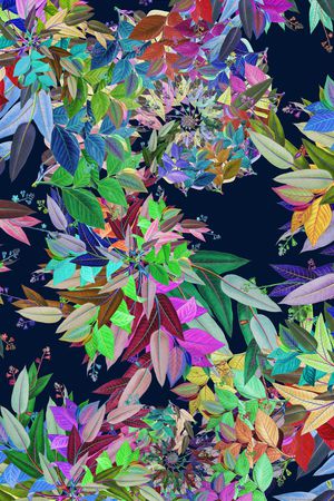 绿植树叶印花华亿平台图片