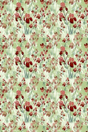 鸢尾花印花华亿平台图片