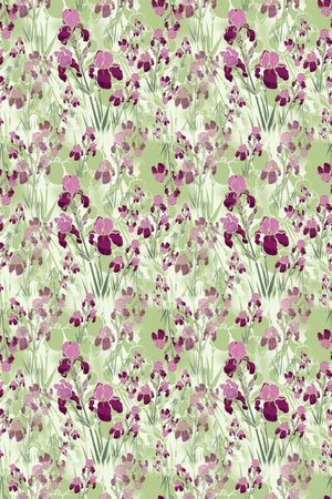 鸢尾花印花华亿平台图片