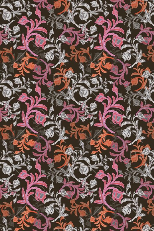 卷草印花华亿平台图片