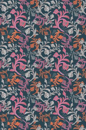 卷草印花华亿平台图片