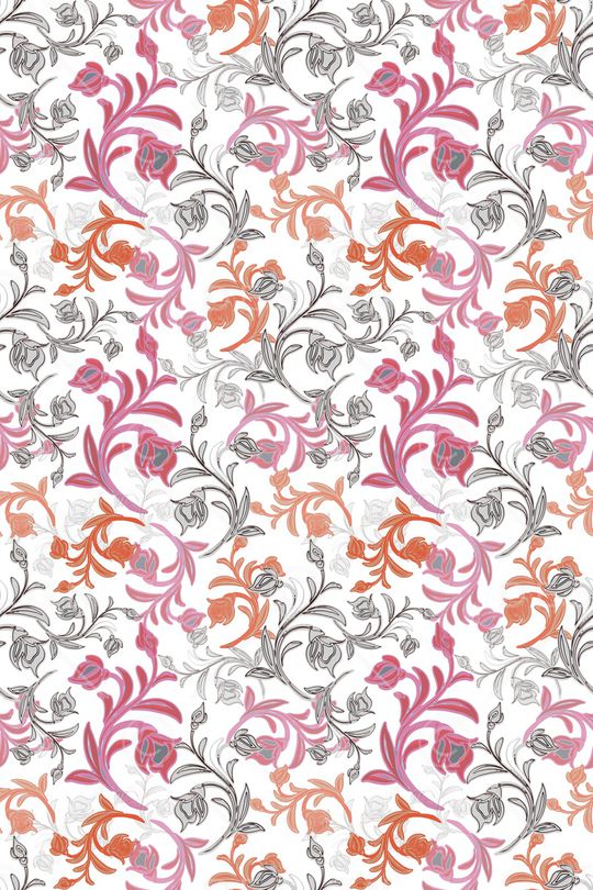 卷草印花华亿平台图片