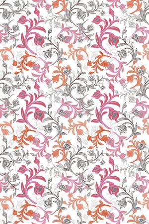 卷草印花华亿平台图片