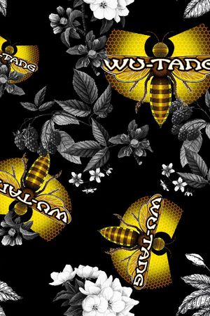 抽象花卉印花华亿平台图片