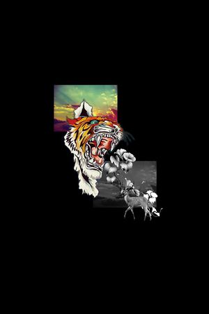 抽象花卉印花华亿平台图片