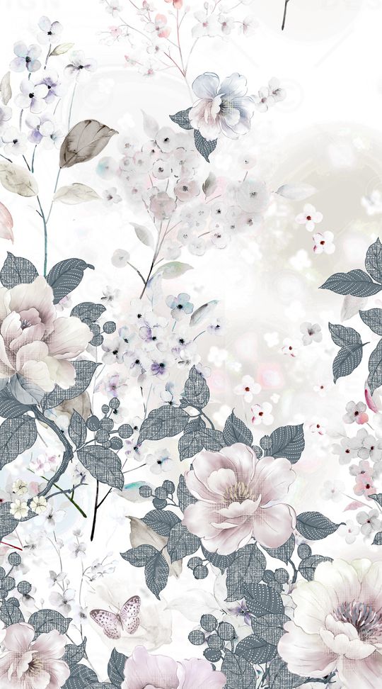 手绘花卉印花华亿平台图片