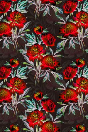 绿植树叶印花华亿平台图片