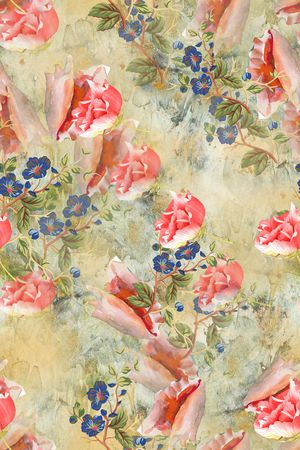 花卉印花华亿平台图片