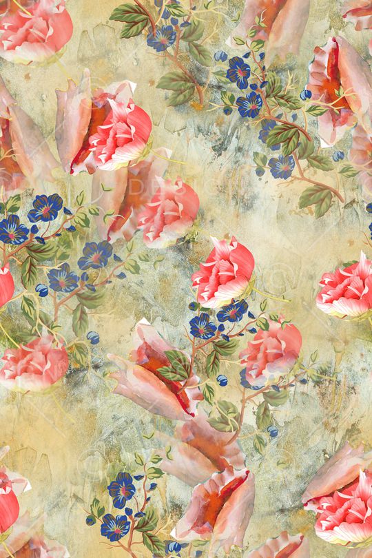 花卉印花华亿平台图片