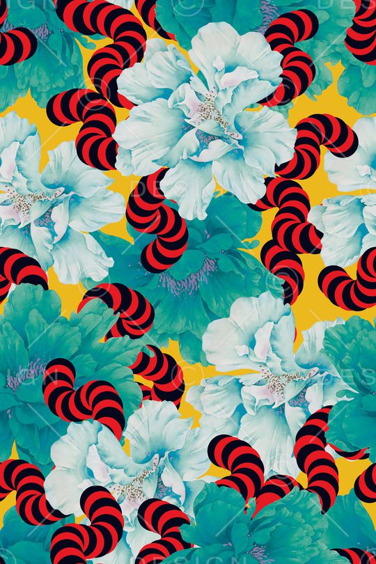 花卉印花华亿平台图片