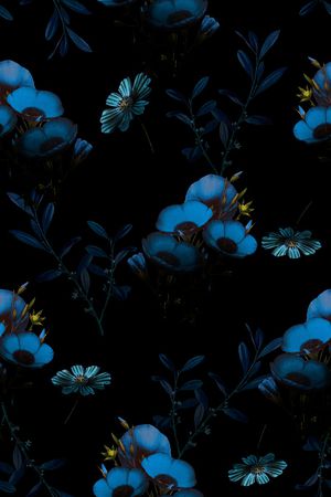 抽象花卉印花华亿平台图片