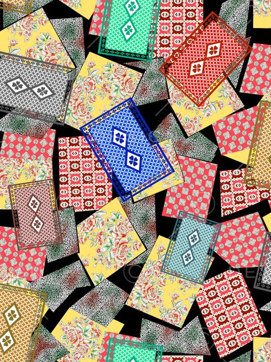 复古印花华亿平台图片