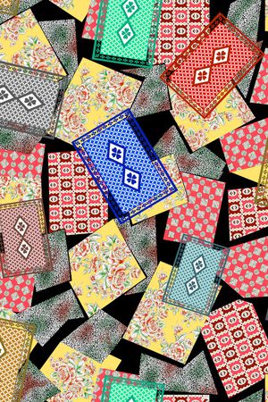 复古印花华亿平台图片