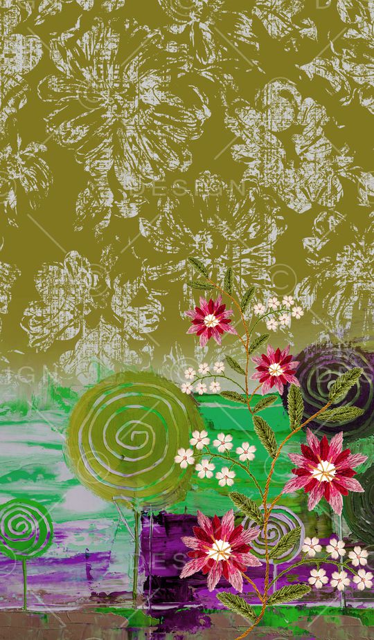 定位花印花华亿平台图片