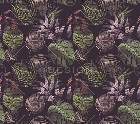 绿植树叶印花华亿平台图片