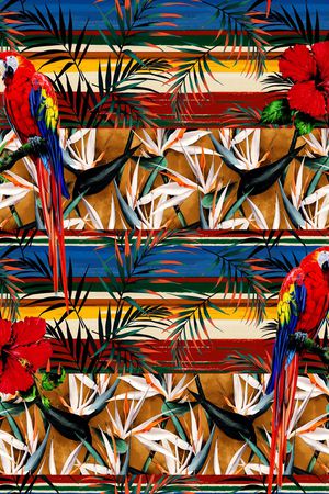 木槿花印花华亿平台图片