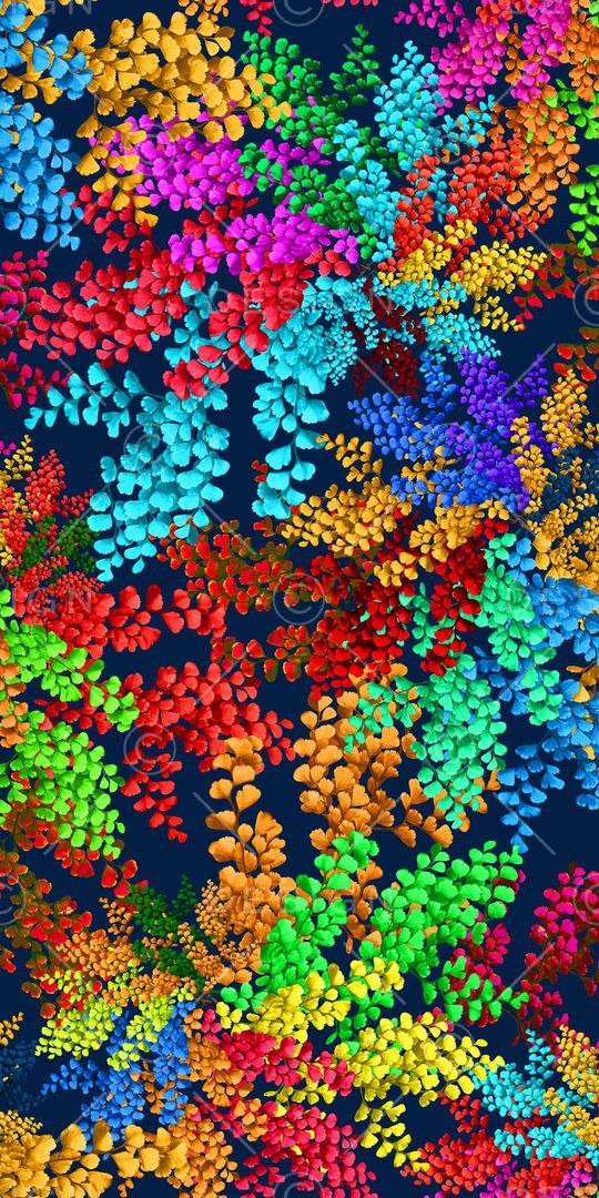 树枝印花华亿平台图片