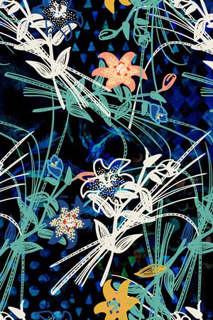 抽象印花华亿平台图片