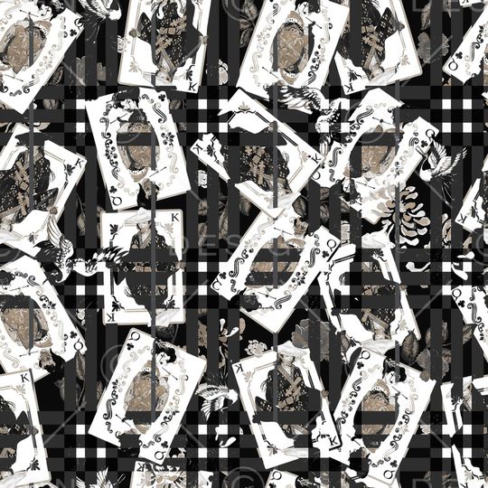 格子印花华亿平台图片