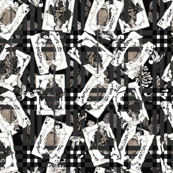 格子印花华亿平台图片