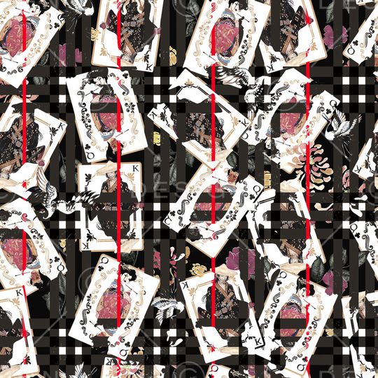 格子印花华亿平台图片