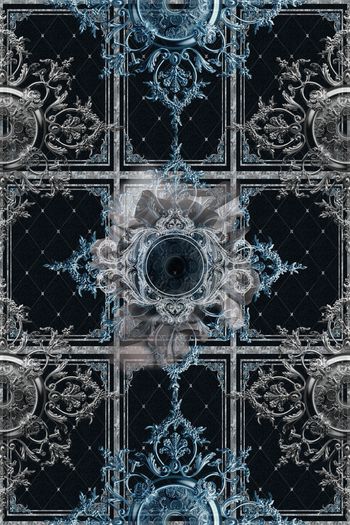 1257305-金属曼陀罗几何格子-1