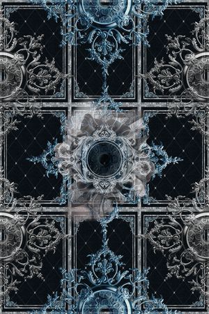 欧式定位花印花华亿平台图片