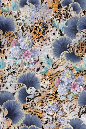 花卉印花华亿平台图片