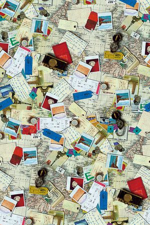 复古印花华亿平台图片