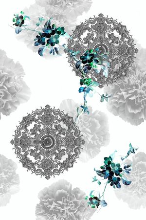 曼陀罗印花华亿平台图片
