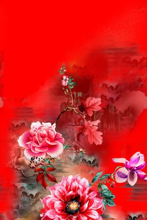 定位花印花华亿平台图片