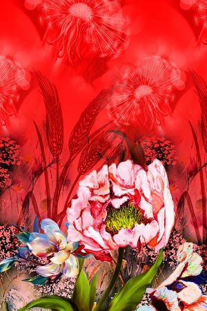 定位花印花华亿平台图片