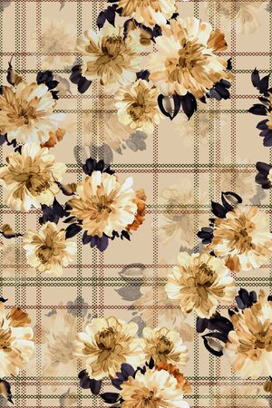 格子印花华亿平台图片