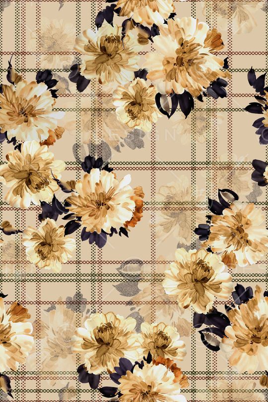 格子印花华亿平台图片