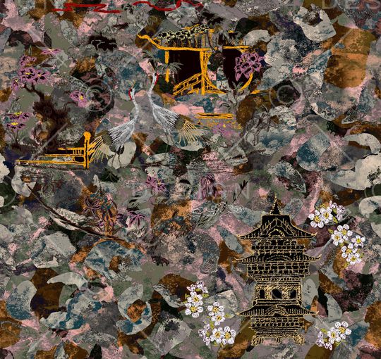 大牌风印花华亿平台图片