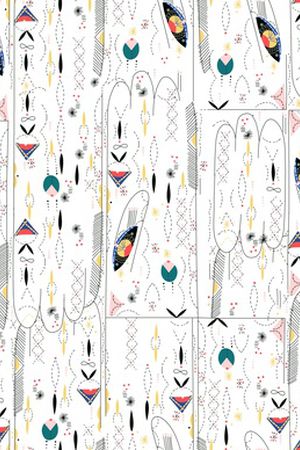 线条画印花华亿平台图片