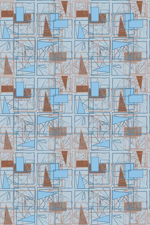 三角形印花华亿平台图片