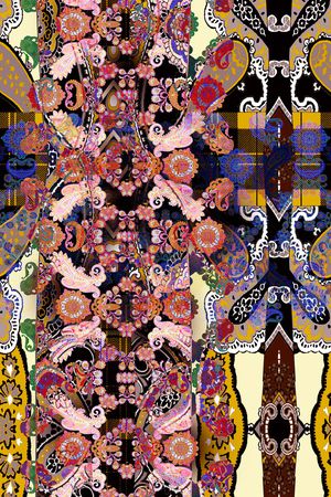 几何印花华亿平台图片