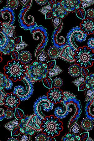 佩斯利印花华亿平台图片