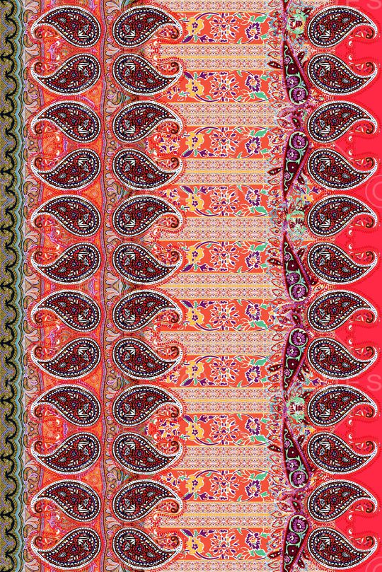 佩斯利印花华亿平台图片