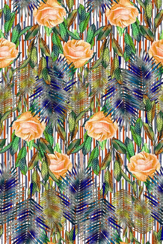 热带华亿平台印花华亿平台图片