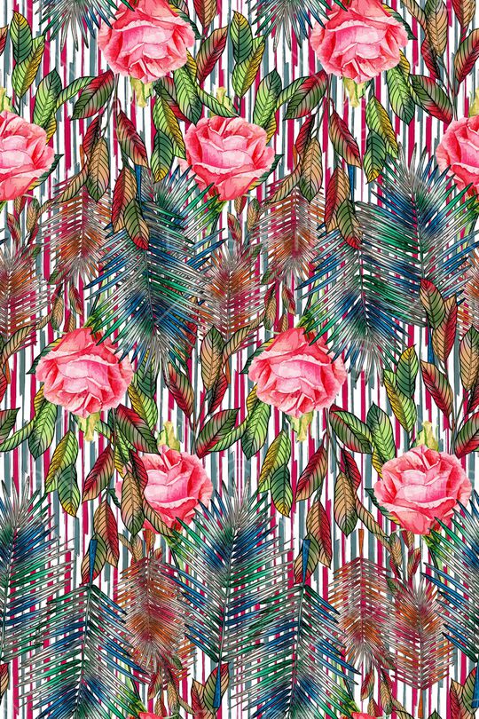 热带华亿平台印花华亿平台图片