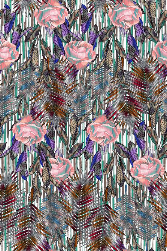 热带华亿平台印花华亿平台图片