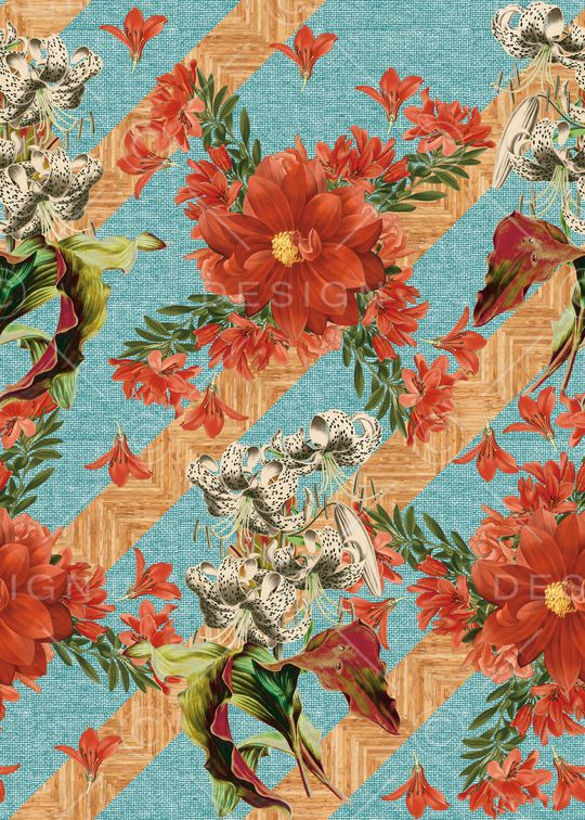 热带华亿平台印花华亿平台图片