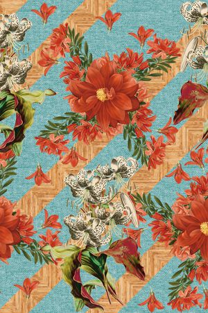 热带华亿平台印花华亿平台图片